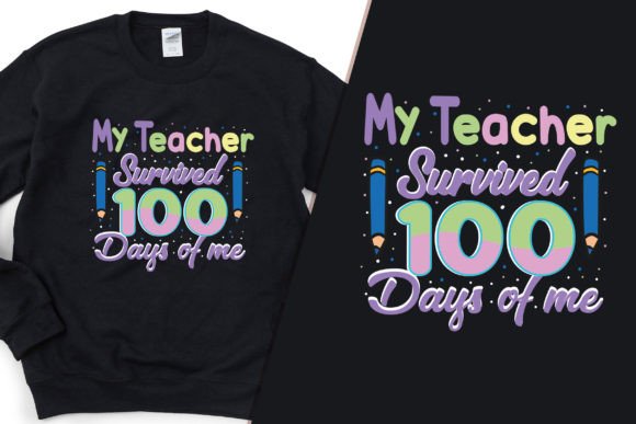 100 Days, Teacher Grace Chic Tee Design: A Retro Revival for Modern Wearers