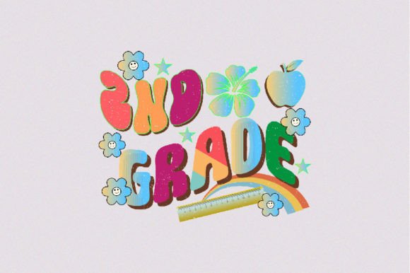2nd Grade Retro Back to School Designs