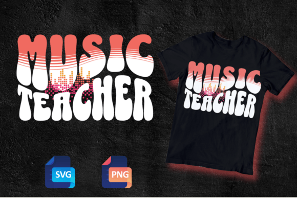 Groovy Music Teacher Groovy SVG PNG: Playful, Print-Ready Art for Real-Life Teaching Moments