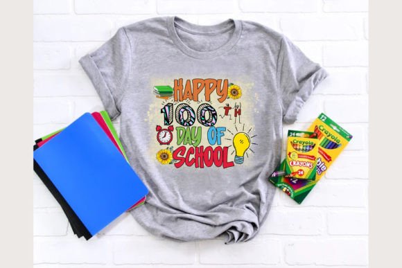 Happy 100th Day of School PNG for Teachers
