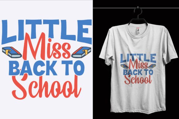 Little Miss School T-Shirt Design