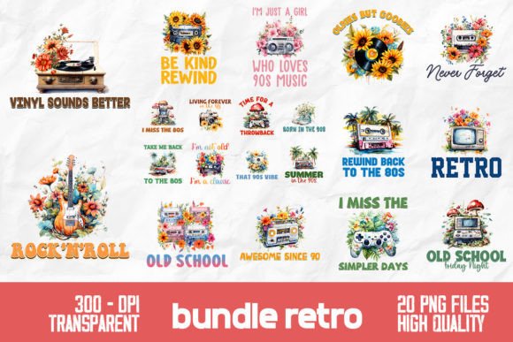 Old School Classic Retro Bundle: A Practical Resource for Nostalgic Design Projects