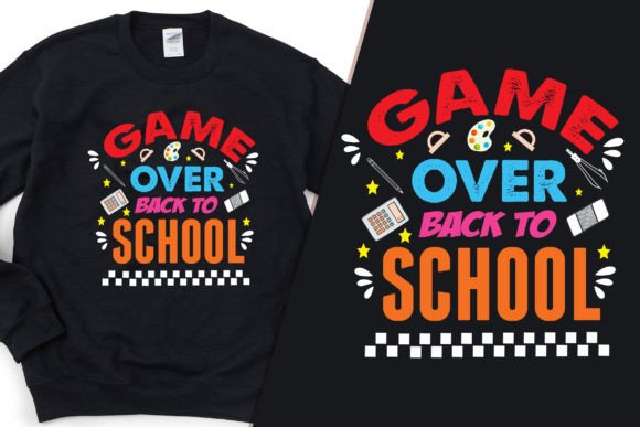 Ready to School, Game Over T-Shirt SVG: Retro Nostalgia Meets Modern Design Workflow