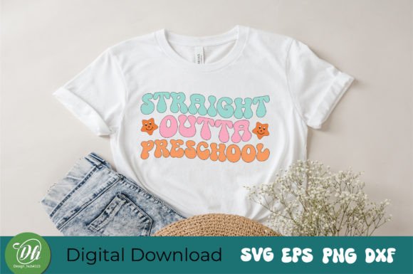 Straight Outta Preschool Retro SVG