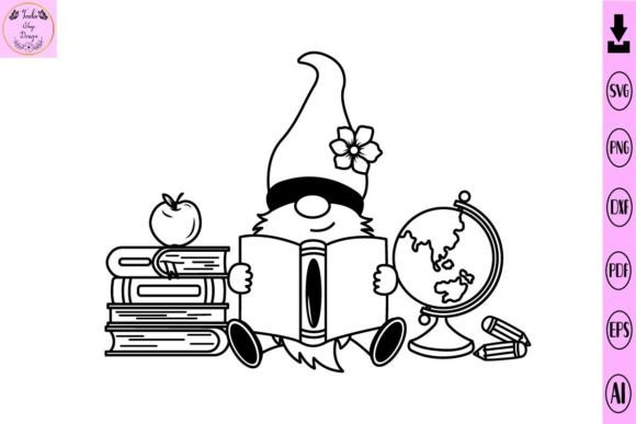 Teacher Gnome SVG & Teacher SVG Designs
